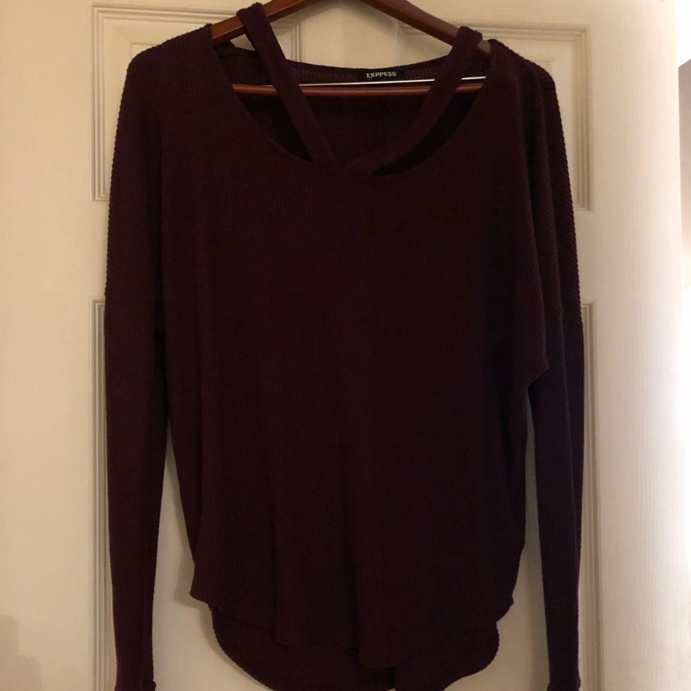 Express Ribbed Long Sleeve Shirt.